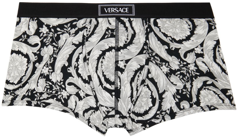Nyrkkeilijät Versace Versace Printed Boxers Musta | 1014038_1A11603