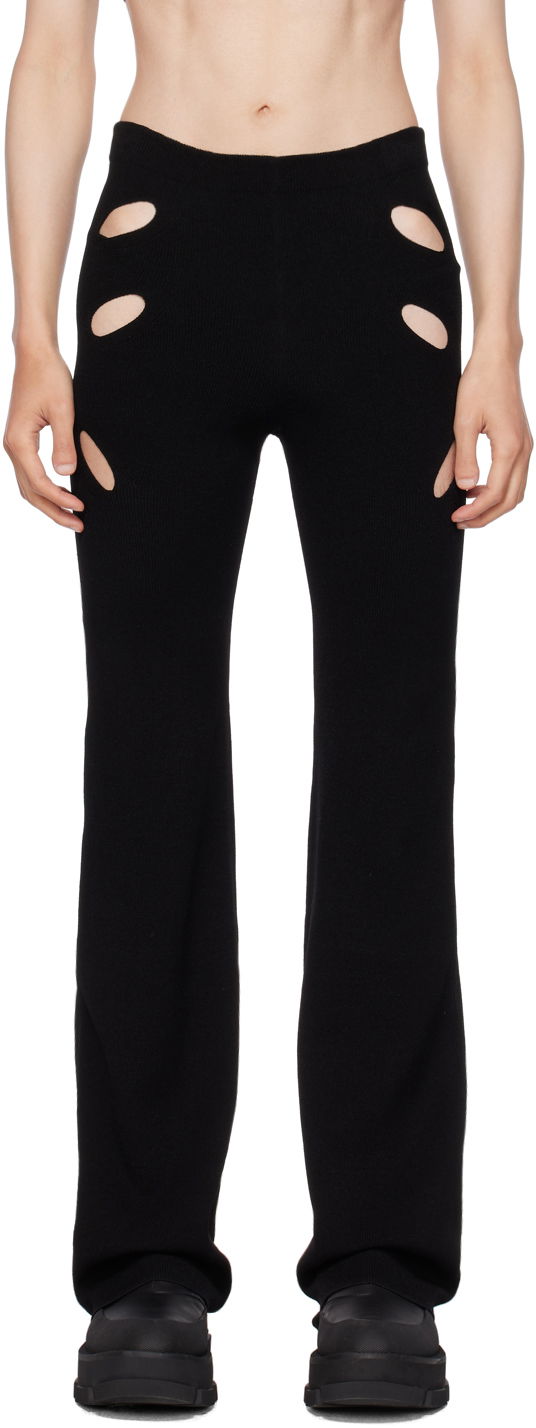 Leggingsit Dion Lee Slit Detail Trousers Musta | C7133P22