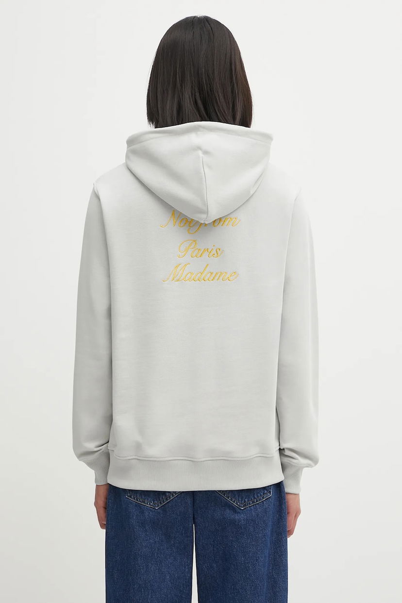 Huppari Drôle de Monsieur Drôle de Monsieur Le Hoodie Slogan Calligraphy Harmaa | I.HO168.CO127