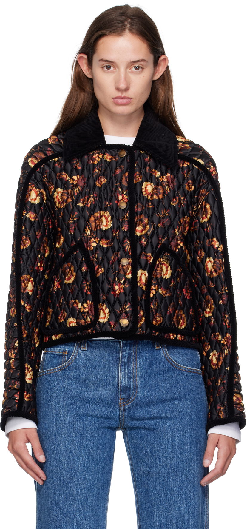 Takki Burberry Burberry Floriston Quilted Jacket Musta | 8116976