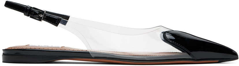 Tennarit ja kengät Alaïa ALAÏA 'Le Cœur' Slingback Ballerina Flats Musta | AA3E047CK150