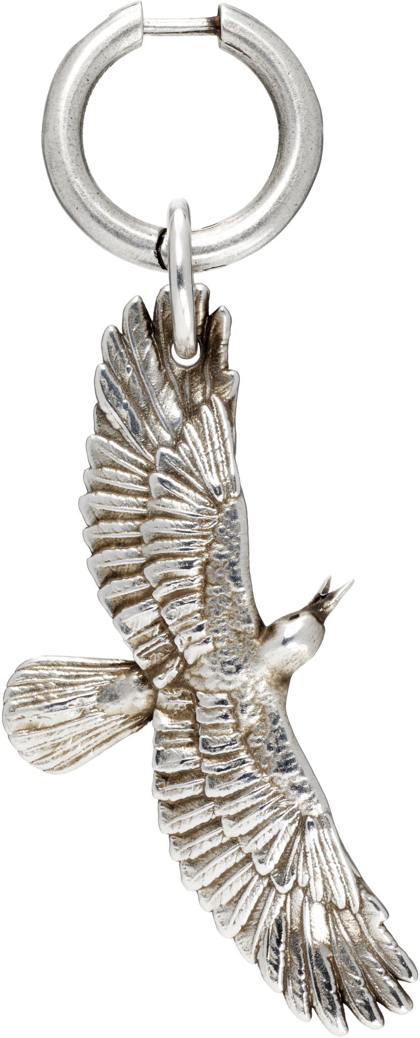 Korvakorut Ann Demeulemeester Ann Demeulemeester Algot Silver-Tone Crow Charm Single Earring Metallinen | B0012988-JW020-070