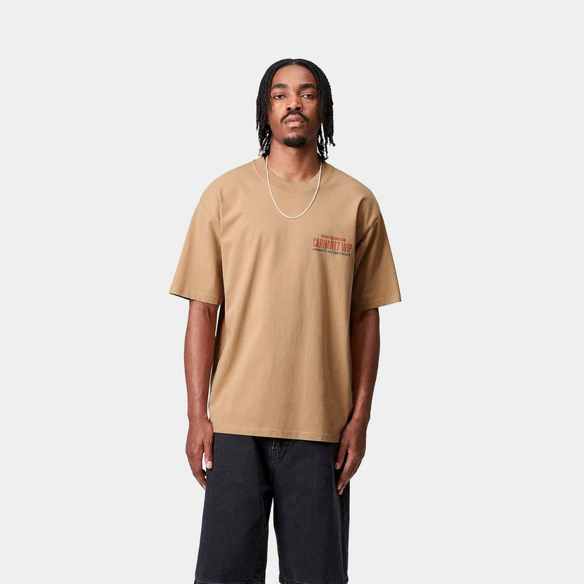 T-paita Carhartt WIP Carhartt WIP Arcan Short Sleeve T-Shirt Ruskea | I035209_9