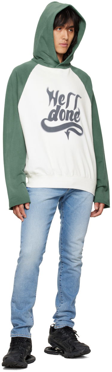 Huppari We11done We11done Graphic Print Hoodie Valkoinen | WD-TH3-22-802-U-GR, 3