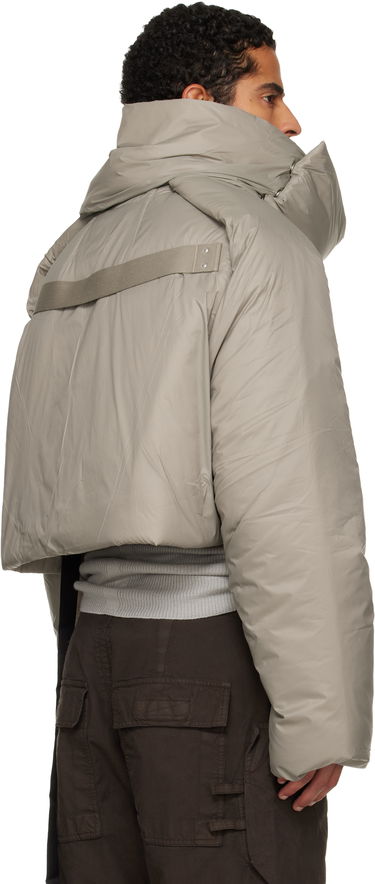 Puffer takki Rick Owens Rick Owens DRKSHDW Concordians Convertible Cropped High-Neck Puffer Jacket Beige | DU02E7777 NP, 2