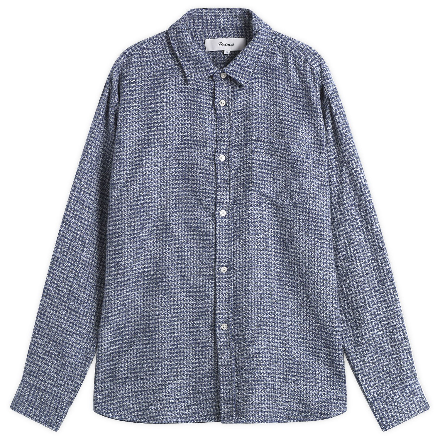 Paita Palmes Cotton Mouline Shirt Sininen | P30-0037-677, 1