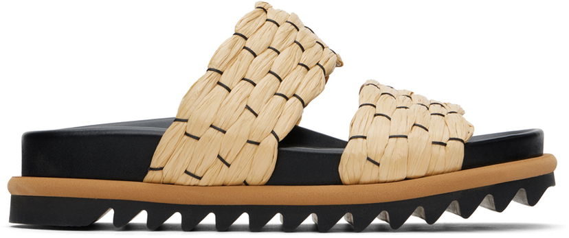 Alusvaatteet ja sukat Dries Van Noten Dries Van Noten Braided Slide Sandals Beige | WS241-1110-801