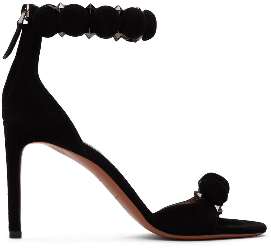 Tennarit ja kengät Alaïa ALAÏA Bombe Suede Heeled Sandals Musta | AA3S770C0C16, 0