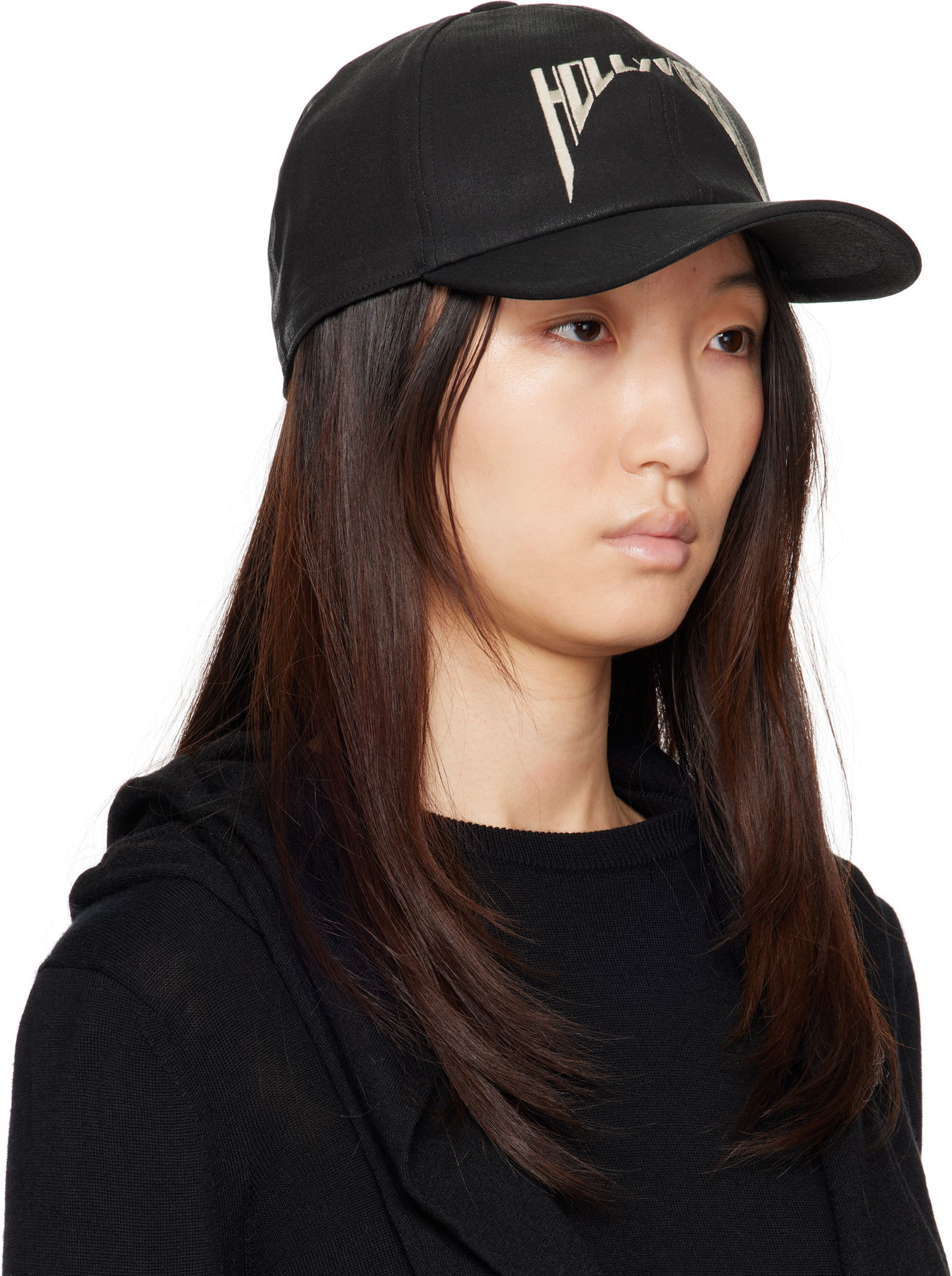 Korkki Rick Owens Rick Owens DRKSHDW 'Hollywood' Baseball Cap Musta | DA01E3478 SCFEM6, 1