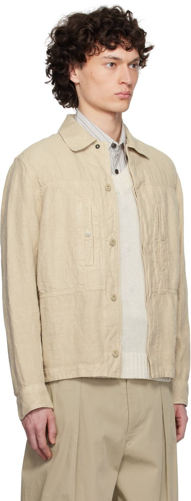 Takit Stone Island Stone Island Diagonal Linen Overshirt Beige | K1S15 1200010 S00F8, 1