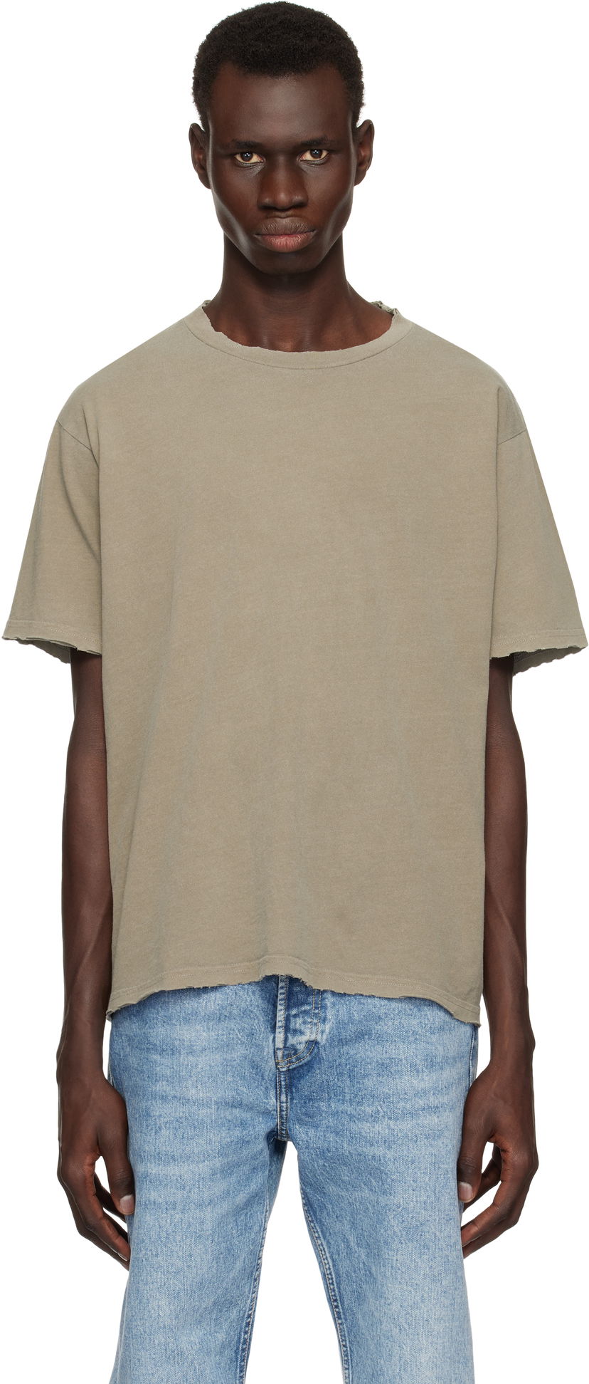 T-paita John Elliott John Elliott Folsom Cropped T-Shirt Vihreä | A290M3753A