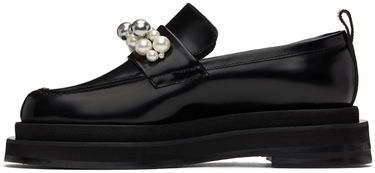 Vaatteet Simone Rocha Simone Rocha Bell Charm Heart Toe Platform Loafers Musta | LOF1B 0740, 2