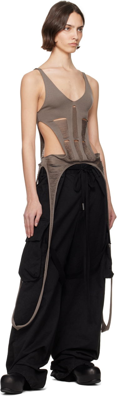 Tankkitoppi Rick Owens Rick Owens Hollywood Tanja Long Tank Top Harmaa | RO01E7644 KGRIDM, 3