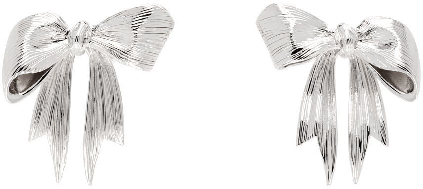 Korvakorut SHUSHU/TONG YVMIN Edition Stringy Bowknot Earrings Metallinen | 24822SLV00DLR, 0