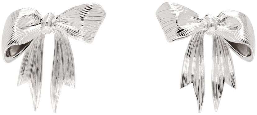 Korvakorut SHUSHU/TONG YVMIN Edition Stringy Bowknot Earrings Metallinen | 24822SLV00DLR