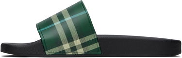 Asusteet Burberry Burberry Check Pool Slides Vihreä | 8113264, 2