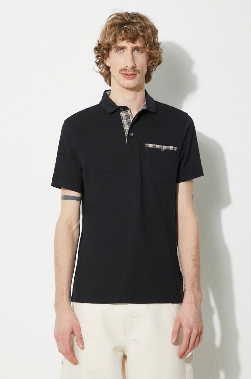 Poolopaita Barbour Polo Shirt Short Sleeve Musta | MML1071