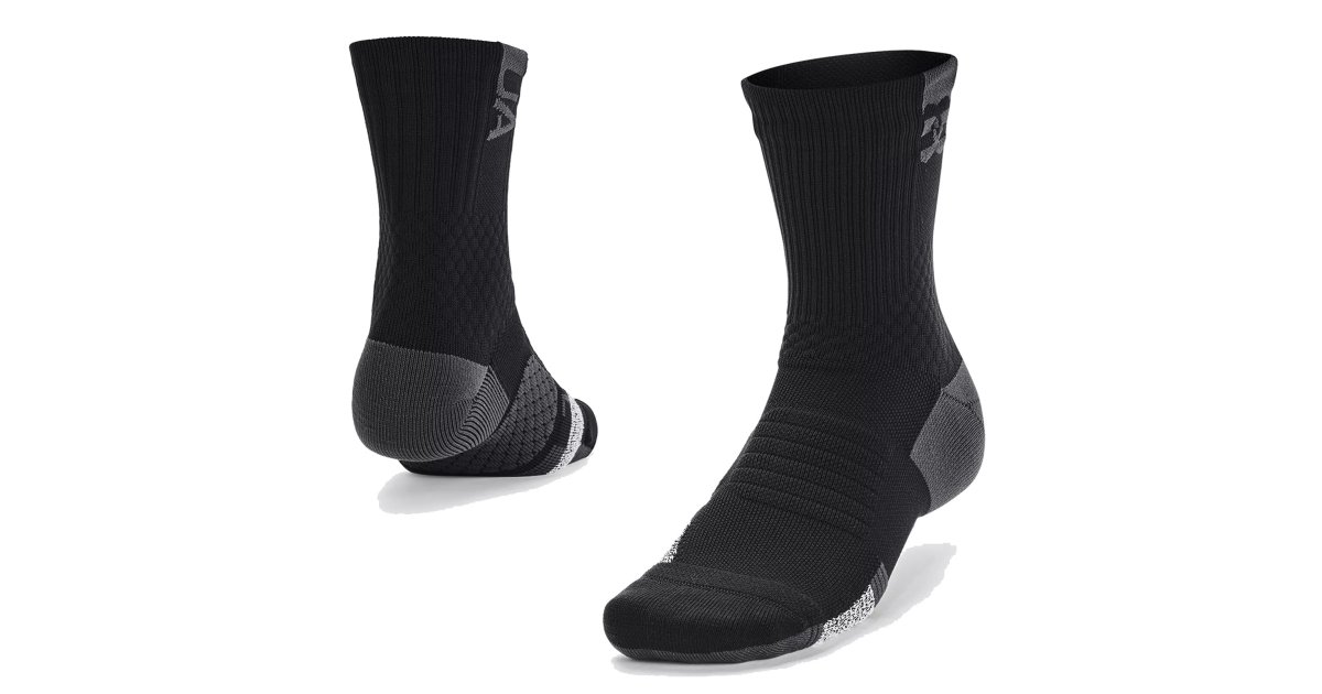 Sukat Under Armour AD Playmaker Mid Socks Musta | 1376229-001, 1