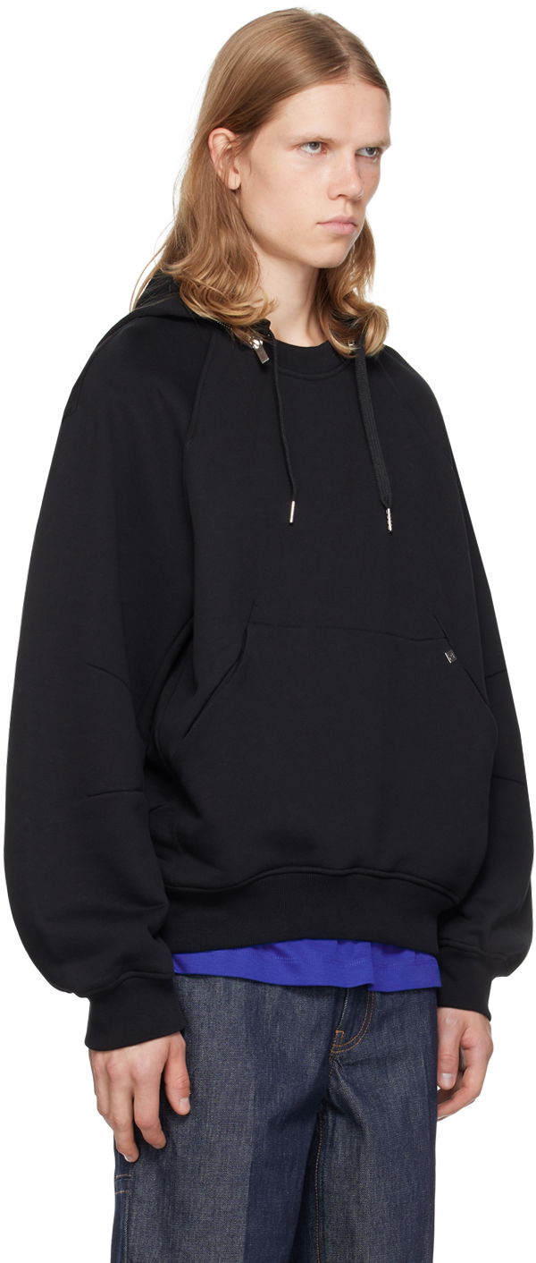Huppari Helmut Lang Apex Zip Hoodie With Kangaroo Pocket Musta | O06HM502, 1