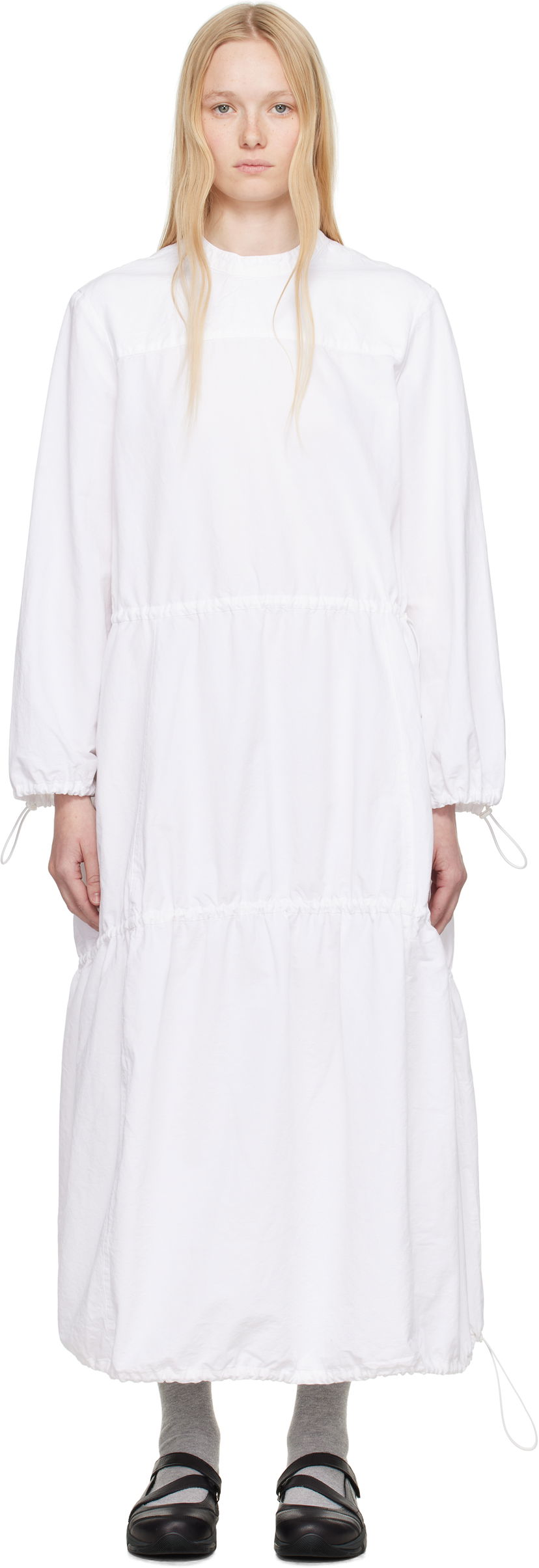 Mekko YMC YMC Carter Maxi Dress Valkoinen | Q1YAB