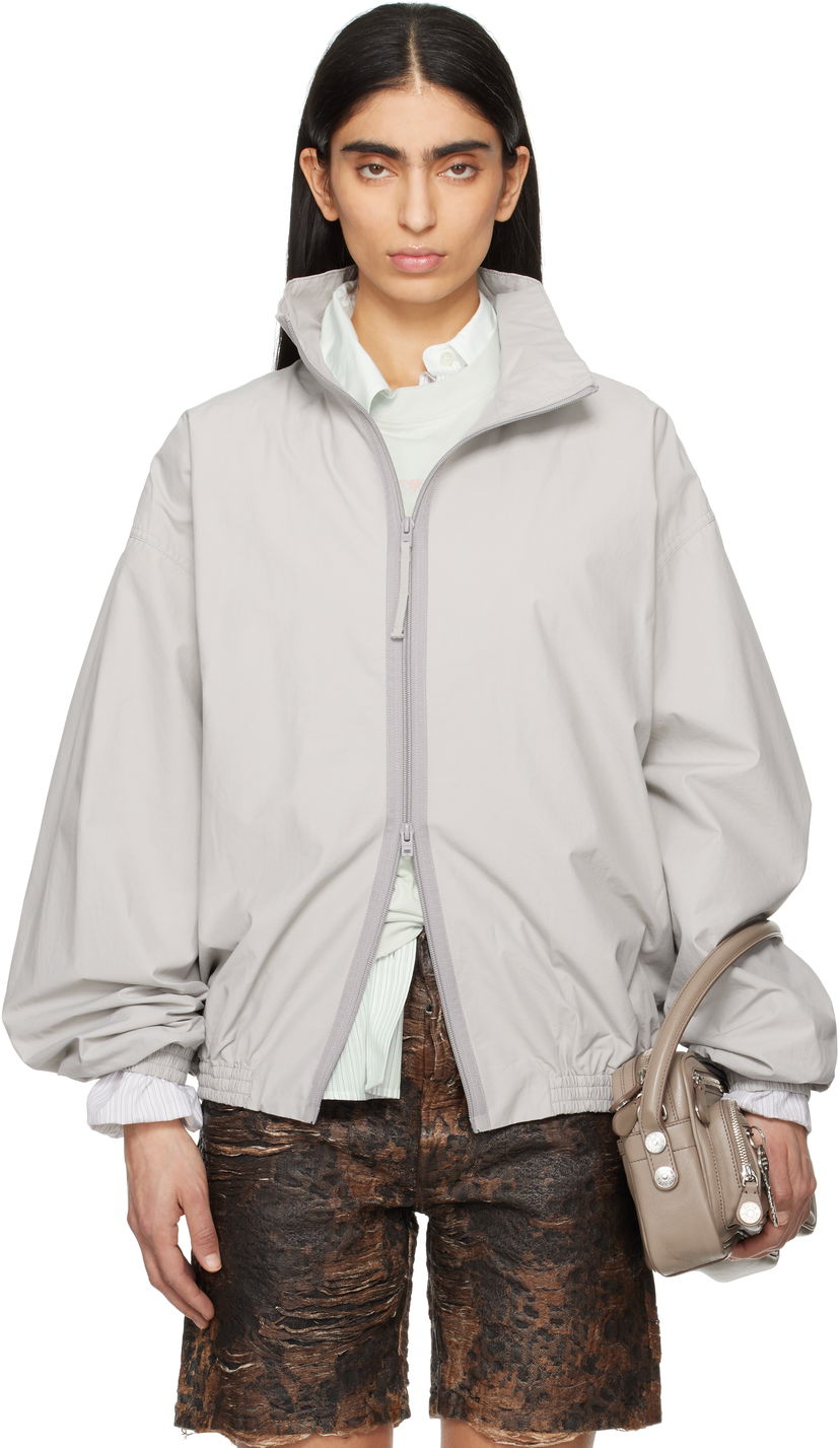 Tuulitakki Acne Studios Acne Studios Logo Zip Up Jacket Harmaa | B90800-