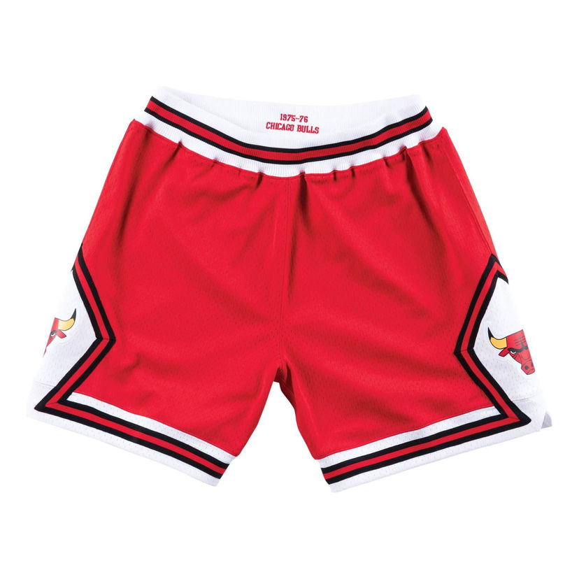 Shortsit Mitchell & Ness Mitchell & Ness Chicago Bulls 1975-76 Authentic Shorts Punainen | ASHRGS18036-CBUSCAR75