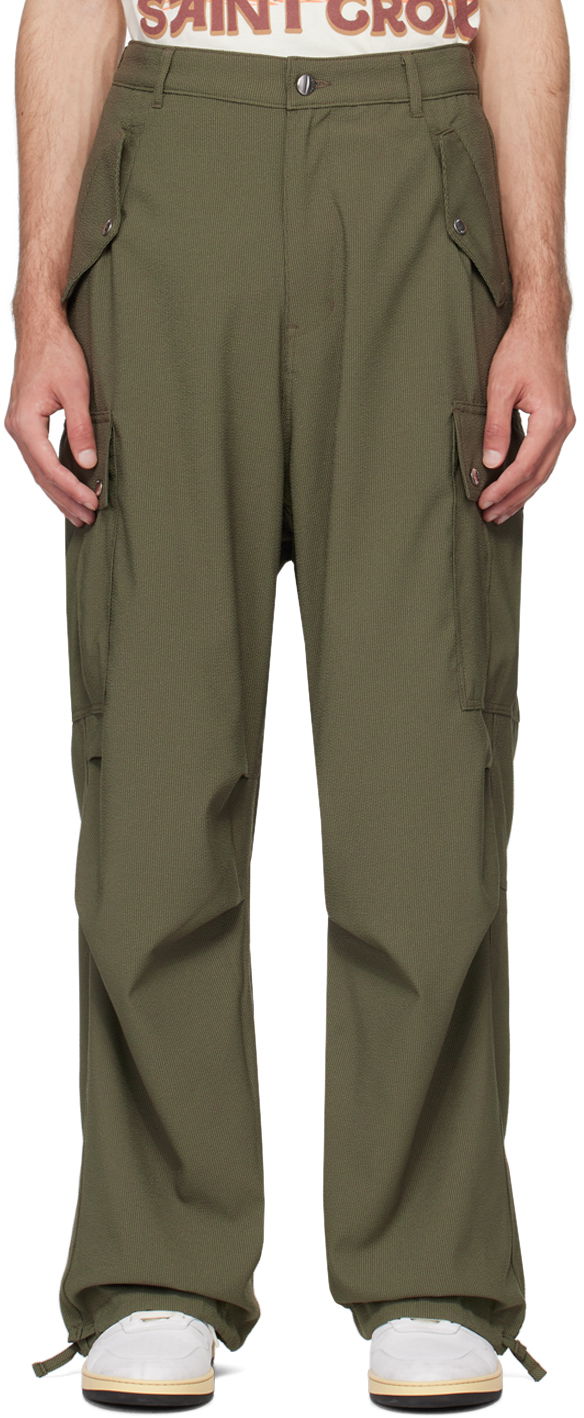Cargo housut Rhude Four-Pocket Cargo Pants Vihreä | RHPS24PA12320372