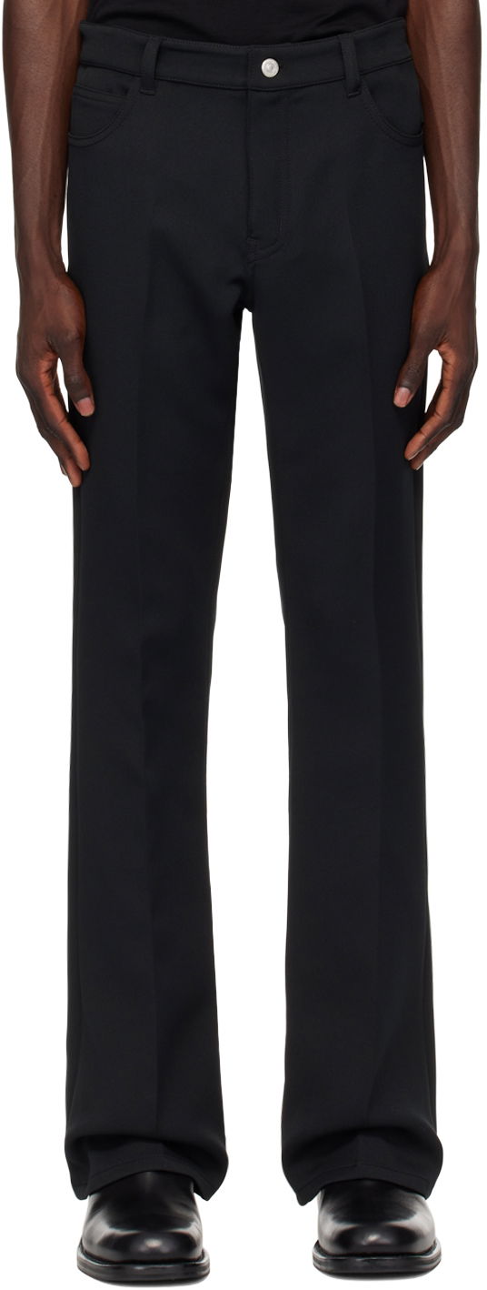 Housut Courrèges Signature 70's Bootcut Trousers Musta | VESCPA021PL0007