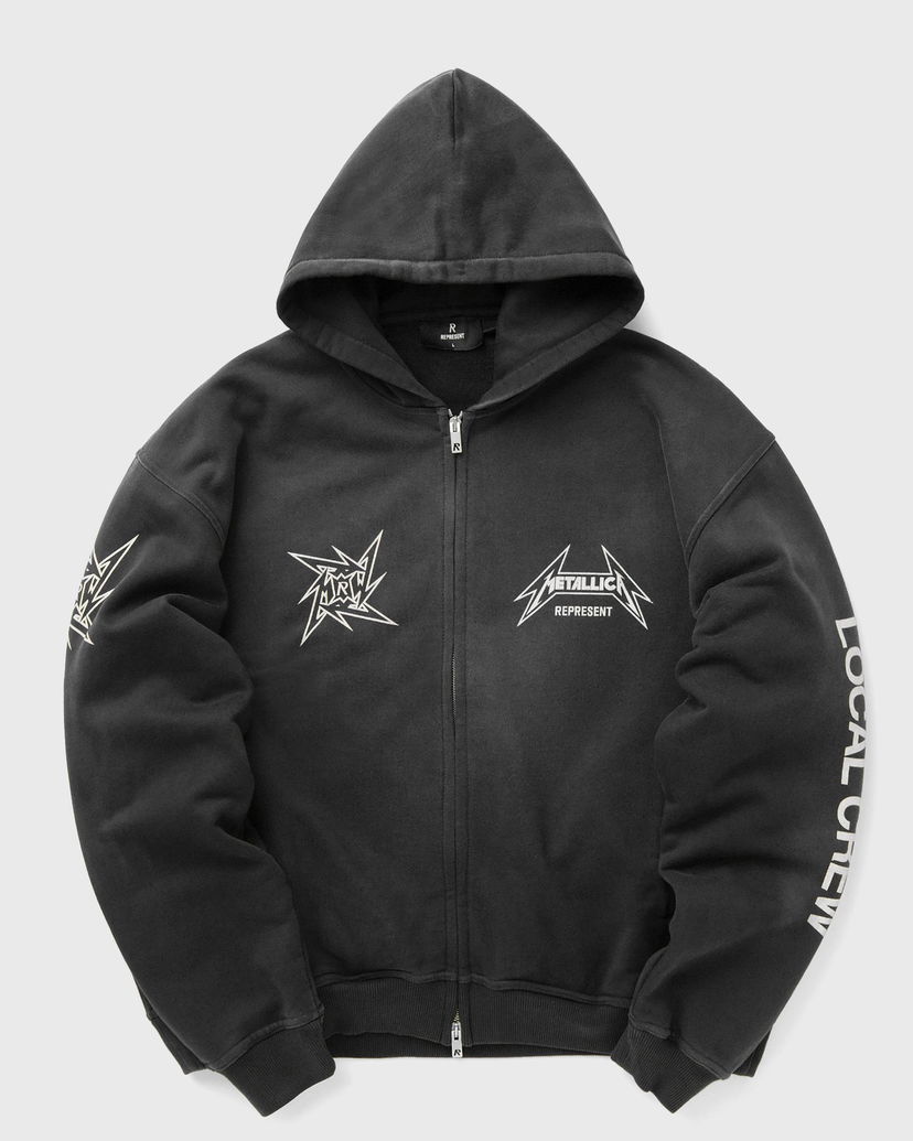 Huppari Represent Clo Represent Metallica 40 Year Anniversary Zip-Thru Hoodie Musta | MLM4370-230