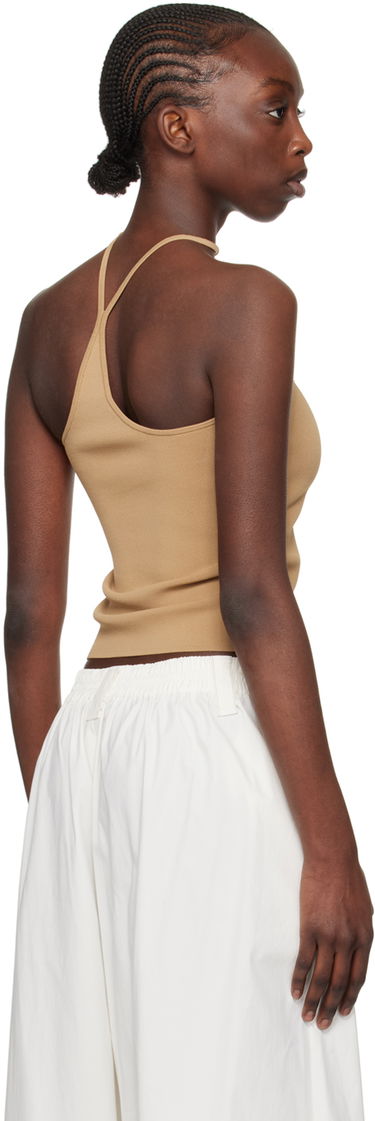 Tankkitoppi Dion Lee Dion Lee Reverse Halter Tank Top Beige | C7272SS24, 2