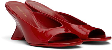 Asusteet Dries Van Noten Dries Van Noten Open-Toe Leather Mules Punainen | WS251-1561-189, 3