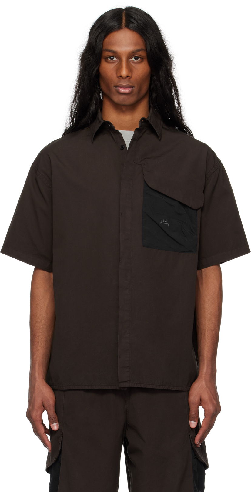 Paita A-COLD-WALL* A-COLD-WALL* Brunswick Short Sleeve Shirt Musta | ACWMSH167