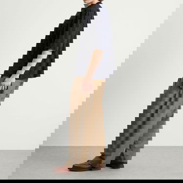 Housut Studio Nicholson Studio Nicholson Double Pleat Volume Pants, Size Large Ruskea | YALESNM-788-BLD, 4