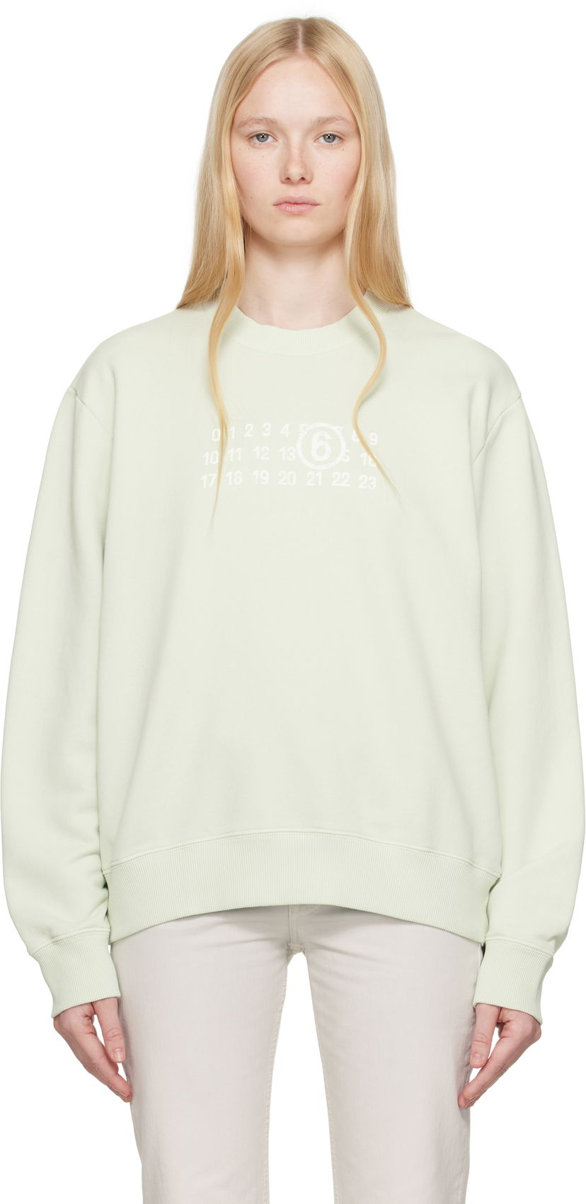 Villapaita Maison Margiela MM6 Maison Margiela Numeric Sweatshirt Vihreä | SH2GU0021 M25004