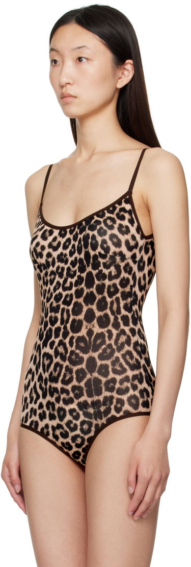 Body Baserange Baserange Emily Leopard Print Bodysuit Ruskea | BSEM-CI-AU25, 3