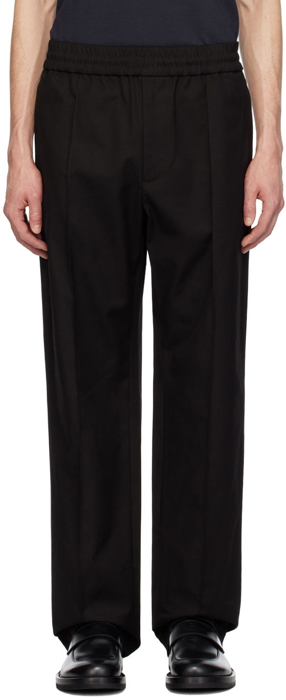 Housut Valentino Pinched Seam Trousers Musta | 4V3RB0Q89UA