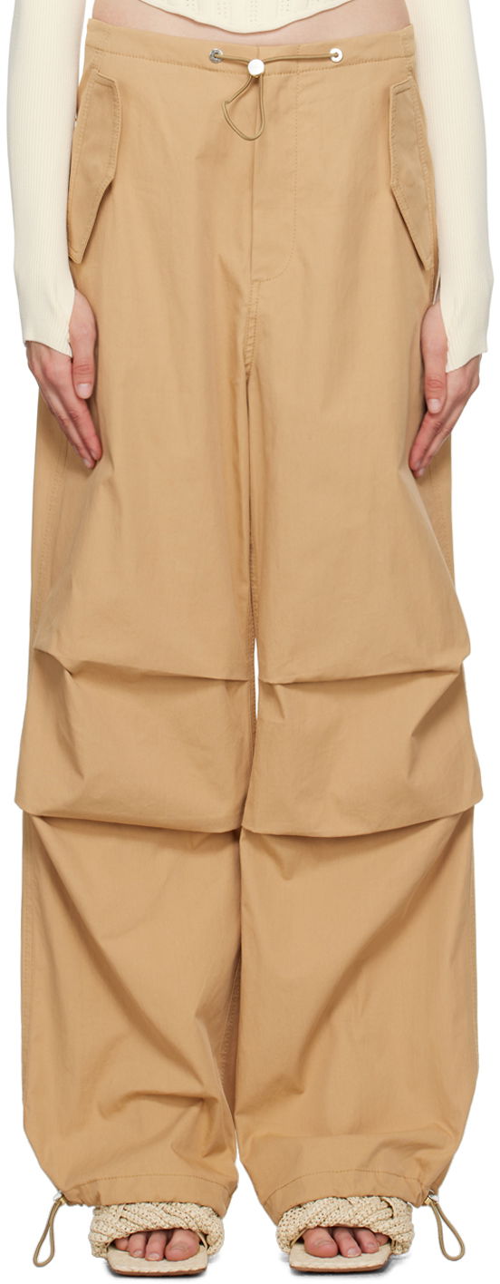 Cargo housut Dion Lee Elasticized Cargo Trousers Beige | C2100P23