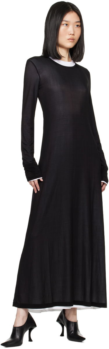 Mekko Helmut Lang Double Layer Maxi Dress Musta | 005HW605, 3