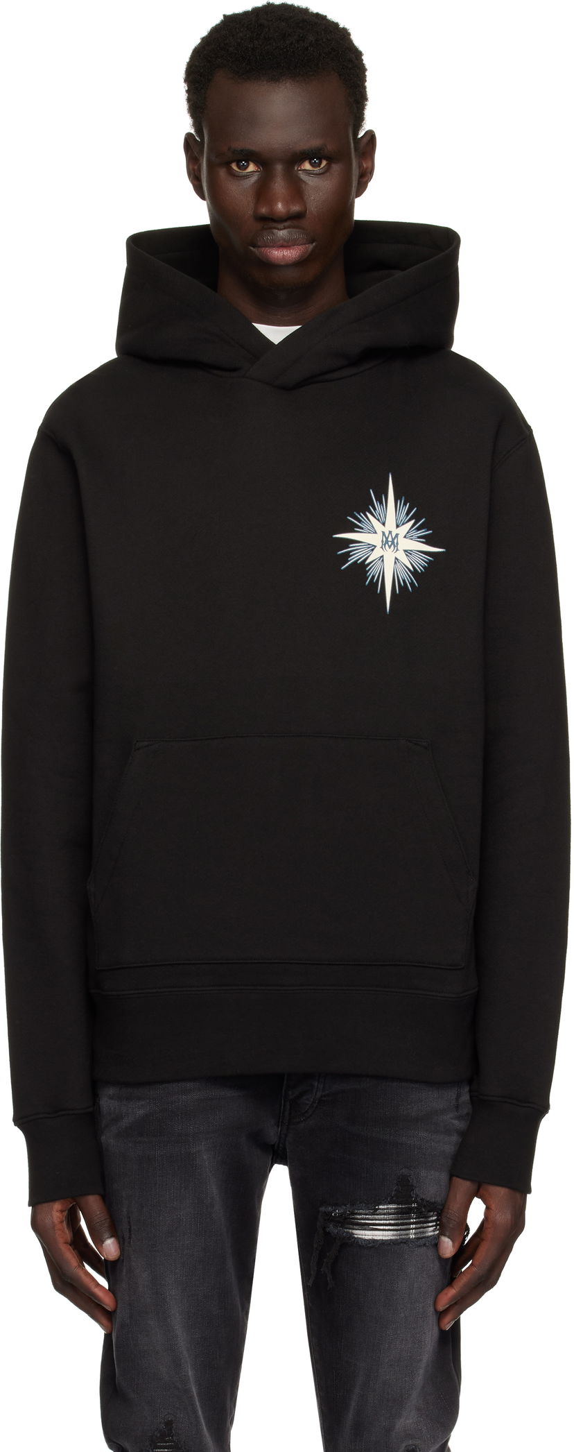 Huppari AMIRI AMIRI Starburst Hoodie Musta | AMJYHD1107