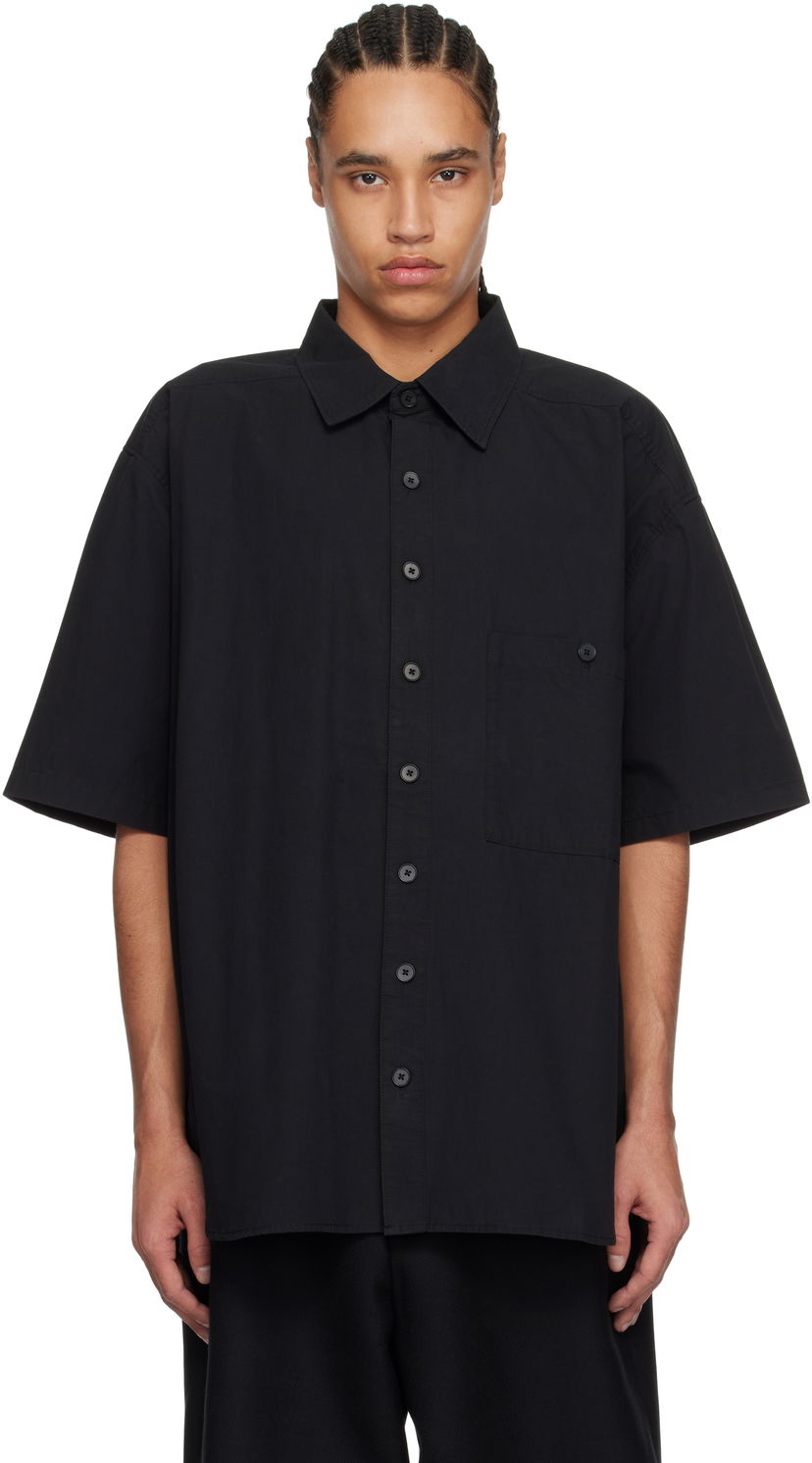 Paita Entire Studios Entire Studios Duper Short Sleeve Shirt Musta | ESU-S25-2006-BL