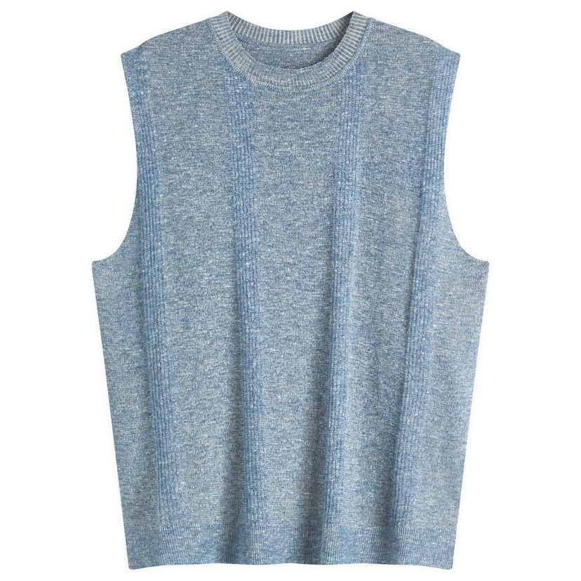 Villapaita Maison Margiela Maison Margiela Knitted Sleeveless Jumper, Size Large Sininen | S50FB0107M13097529F