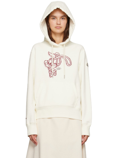 Huppari Moncler Embroidered Hoodie Valkoinen | I10938G00026899WC