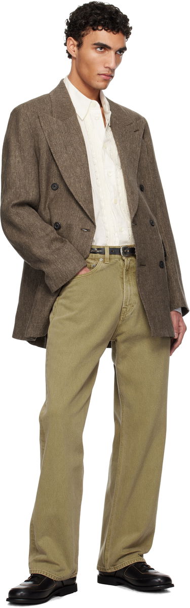 Takki OUR LEGACY Our Legacy Sharp Double-Breasted Blazer Ruskea | M2250STC, 3
