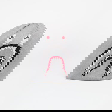 Pipo BAPE Knit Hat With Shark Graphic Harmaa | 001HTK701007M GRA, 0