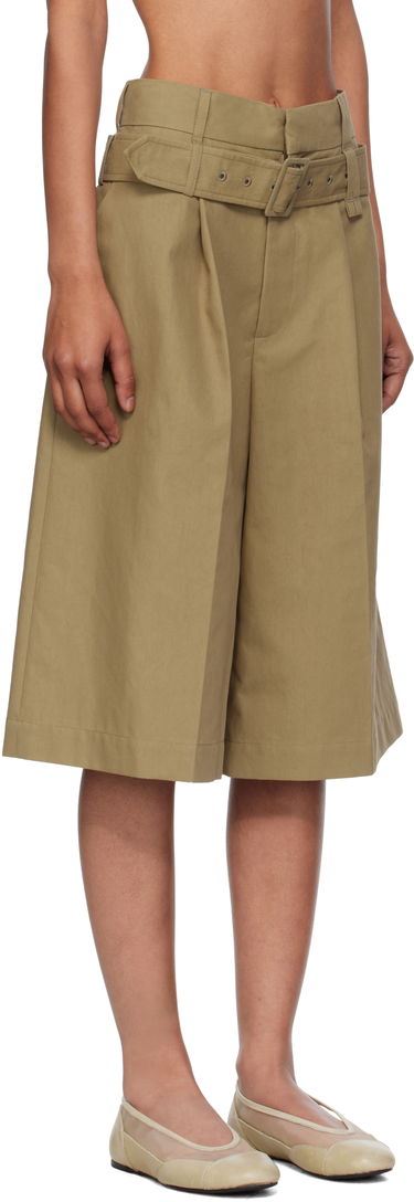 Shortsit Simone Rocha Simone Rocha Wide Leg Multi Belt Loop Shorts Beige | 4160 1267, 1