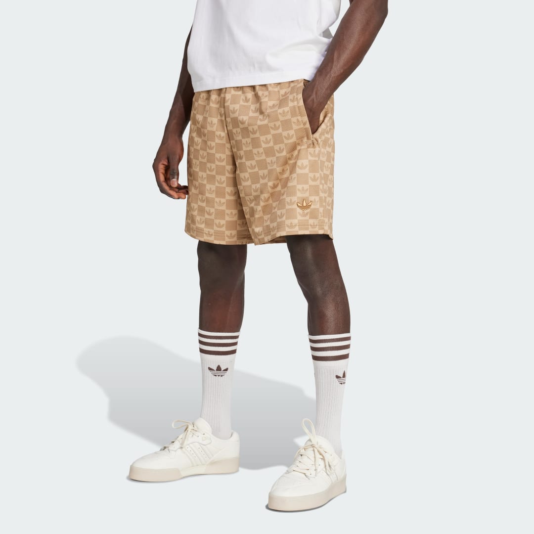 Shortsit adidas Performance Monogram Mesh Shorts Beige | JY2987, 0