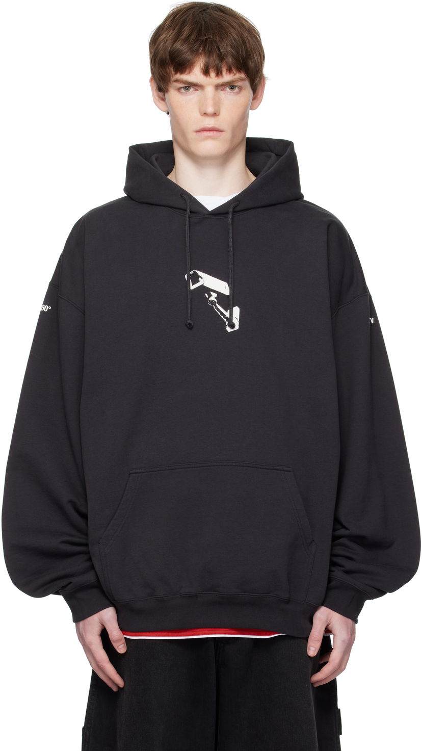 Huppari VETEMENTS Vetements 'CCTV' Oversized Hoodie Musta | UH76HD440B