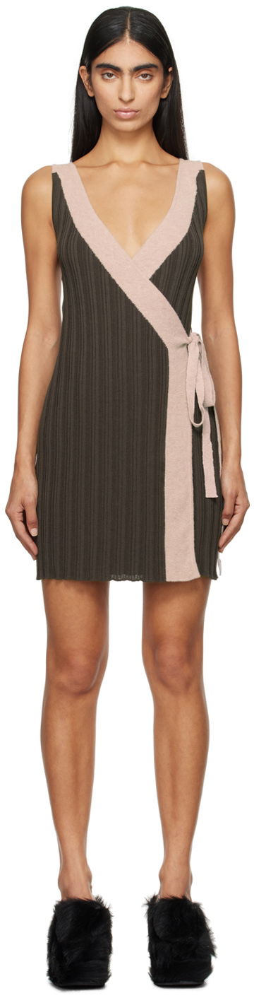 Mekko Eckhaus Latta Twyla Mini Dress Ruskea | 8085-EL-PF24-F -