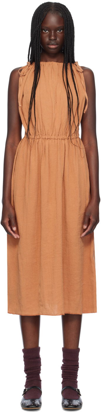 Mekko Baserange Midi Sleeveless Dress Oranssi | DRDI-CL-AU24