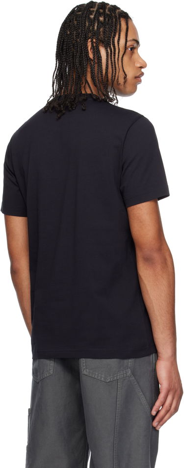 T-paita Moncler Moncler Cotton & Denim Pocket T-Shirt Tummansininen | K10918C0003989AKK, 2